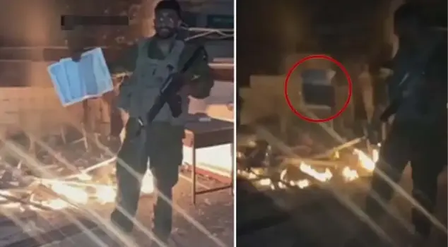 Израильский солдат совершил скандальное действие! Он вошел в разрушенную мечеть и сжег Коран
