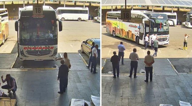 The departure of the bus from the bus station, which caused an accident resulting in the death of 10 people, was captured on camera.