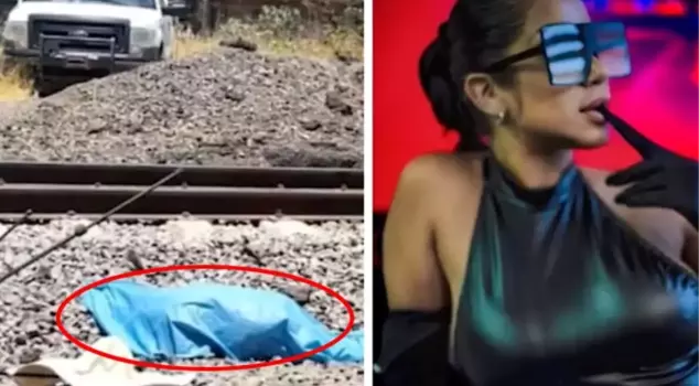 A Venezuelan model taking photos on the train tracks was hit by a train.