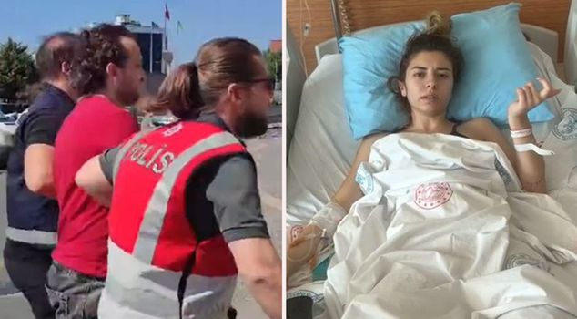 Он замер от страха в своей школе! Нападавший, нанесший удар ножом по студентке Аслихан, был пойман спустя несколько месяцев.