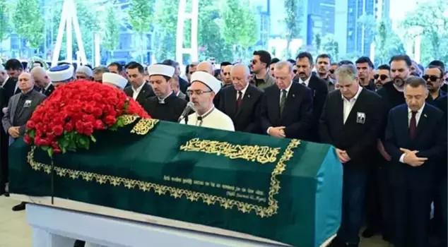 President Erdogan attended the funeral of Ozer Ucuran Ciller.