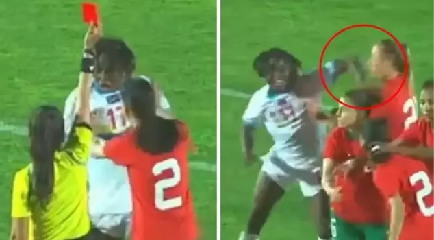 The Galatasaray player punched his opponent in the national match.