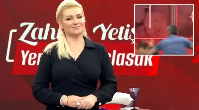 Incident on Zahide Yetiş Show! Father beats his daughter who ran away with an older man live on air.