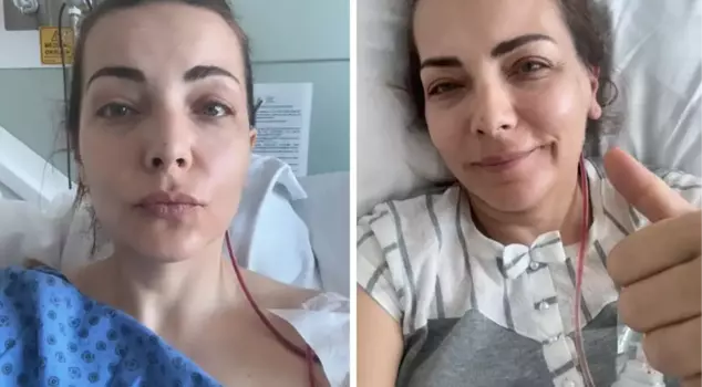 Famous actress Burcu Kara had a brain surgery.