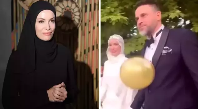 Surprise marriage from Gamze Özçelik! She sat at the wedding table with Reshad Strik.