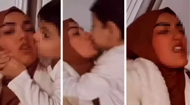 The father of the child whom Duygu Özgül forcibly kissed broke his silence.