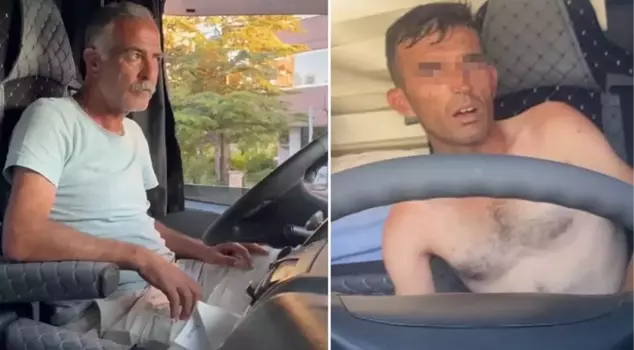 He entered through the open window and threw the driver down! First, he attacked the truck driver and then robbed him.