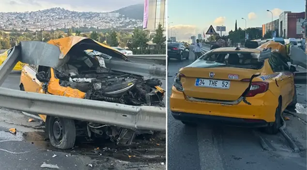 The barrier that entered through the front windshield came out through the rear windshield! Not even a nosebleed occurred in the horrific accident.