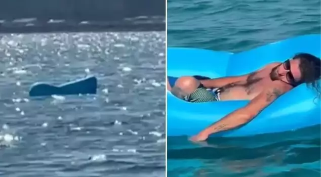 The sleep in the sea bed was almost costing dearly! When he was rescued 2 miles away, he was still asleep.