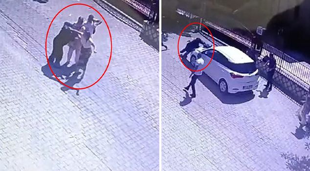 ضرب العروس والدة زوجها بوحشية! قامت بضربها بالنعال أولاً ثم صدمتها بالسيارة.