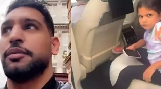 Famous British boxer Amir Khan accidentally left his daughter in the car when he handed over his $150,000 vehicle to the valet.