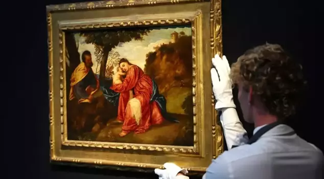 A 16th-century painting stolen from a mansion and found at a bus stop 7 years later was sold for $22.3 million.