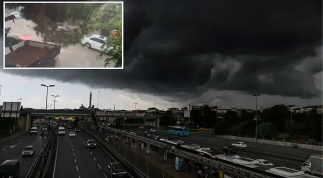 Istanbul is under water! The rain suddenly poured down, and the citizens experienced difficult moments.