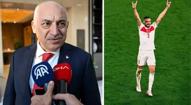 TFF President Büyükekşi: The punishment given to Merih Demiral by UEFA is unacceptable, and our right to appeal has also been taken away.