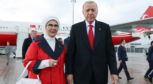 Erdoğan came to Berlin to watch the Turkey-Netherlands football match.