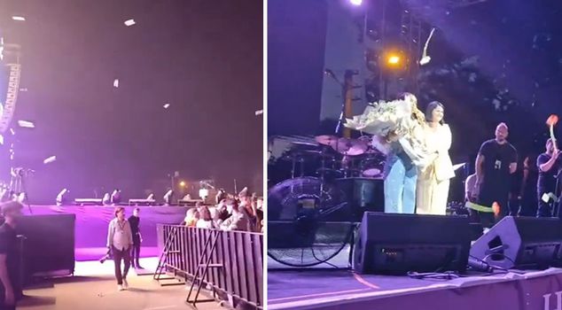 Bottles were thrown onto the stage at the Van concert! Bengü, the singer, was showered with flowers in Edirne.