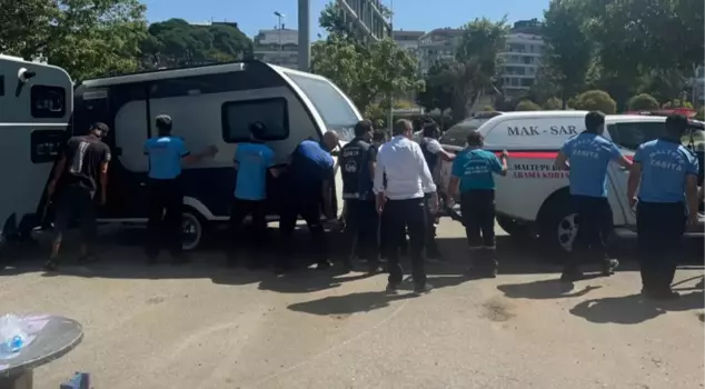 The notification had been sent! The caravans at Maltepe Beach were towed to the Impound Parking Lot.