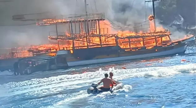 The cause of the fire on the tour boat in Marmaris has been determined! The captain and boat owner are in custody.