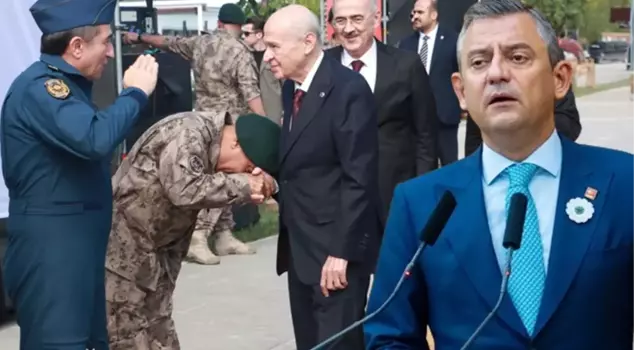Reaction to the Special Operations Chief who kissed Bahçeli's hand from Özel: You have misunderstood being the police of the state.