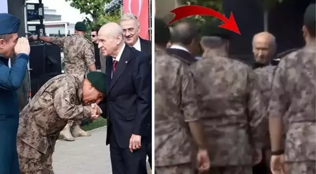 New footage from the visit where Special Forces members kissed Bahçeli's hand.