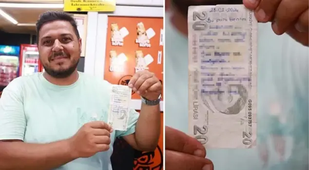Love message in charity money! Interesting method from a young girl who wants to reunite with her loved one.