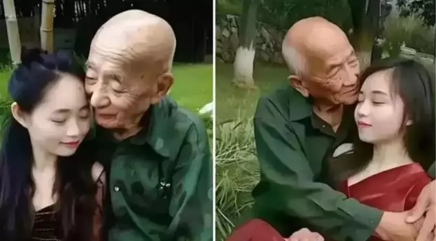 A 23-year-old woman in China found love in an 80-year-old man living in a nursing home.