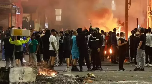 The police lost control in the city of Leeds in England, and the citizens took to the streets to protect their homes.