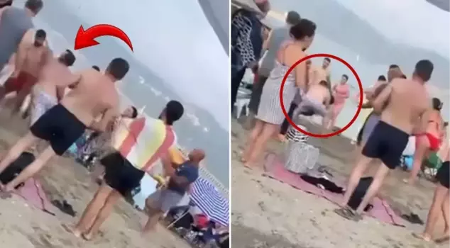 Beach Harassment Attack! They beat up a 50-year-old man with kicks and punches.