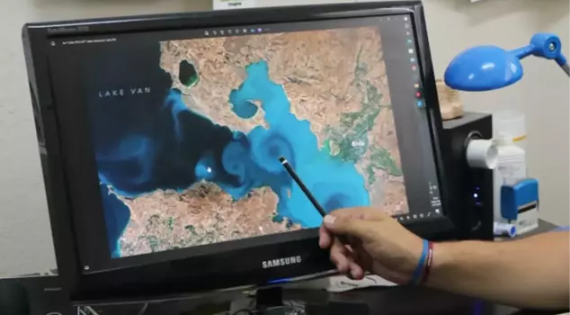 The current that claimed 19 lives in Lake Van! The extent of the danger is also reflected in the photo taken from space.