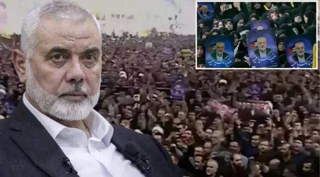 The first ceremony for Haniye was held in Tehran! Tens of thousands of people chanted slogans of 