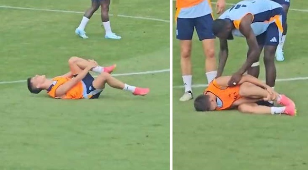 Hearts skipped a beat! Arda Güler panic at Real Madrid training.