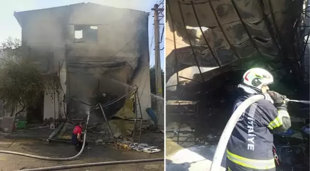 The phone left on charge exploded like a bomb! The flames turned the factory into ashes.