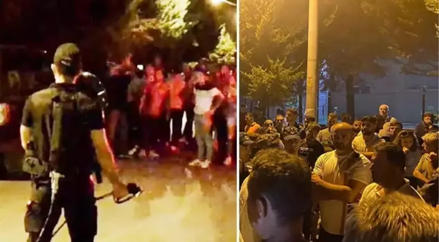People took to the streets upon hearing the news of harassment towards the young girl! Foreign nationals were evacuated from the district.