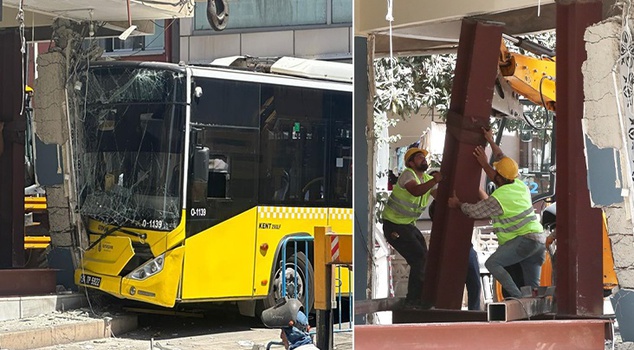 The 4-storey building hit by the IETT bus will be demolished in a ...