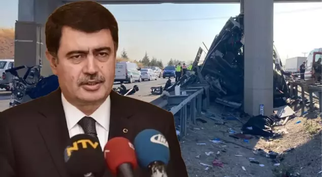 Ankara Governor Şahin: There were no brake marks on the road, we are considering the possibility that the driver fell asleep.