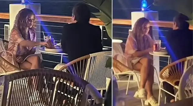 شاكيرا تمت رؤيتها وهي تتناول الطعام مع رجل غامض في ميامي.
