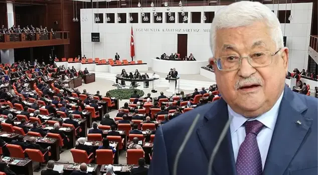 Request for a podium from Mahmud Abbas to address the Turkish Grand National Assembly! He wanted to speak while sitting but...