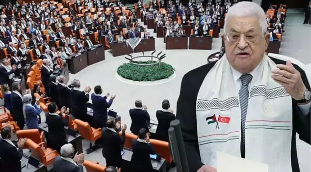 Mahmoud Abbas' speech in the Turkish Parliament makes headlines worldwide: A first in 17 years.
