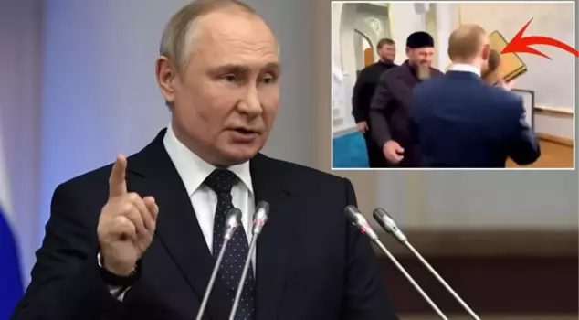 Putin kissed the Quran gifted to him in Chechnya.