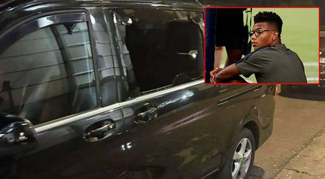 His family was also in the car! They were robbed at gunpoint after the new transfer match.