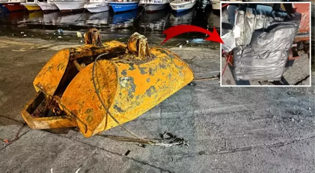 The mysterious object that shook Istanbul! The fisherman found it, and the gendarmerie rushed to the area.