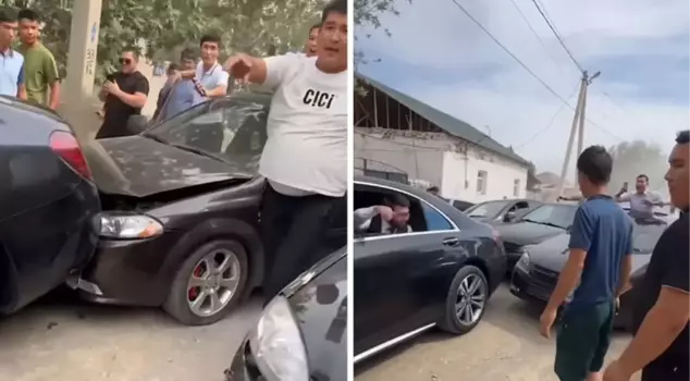 They ruined the beautiful cars! In a country where car prices are cheap, there was a strange wedding convoy.