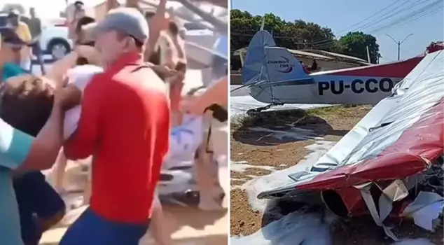 A brain surgeon survived a plane crash for the second time within 18 months.