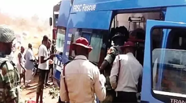 Bus collides with truck in Nigeria: 36 people killed.