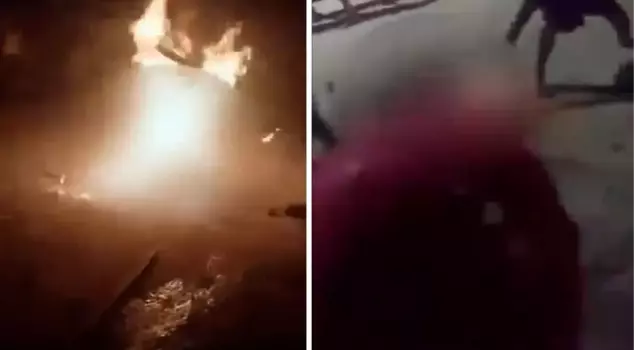 They burned the man alive in the middle of the street! There is a disgusting reason behind this brutality.