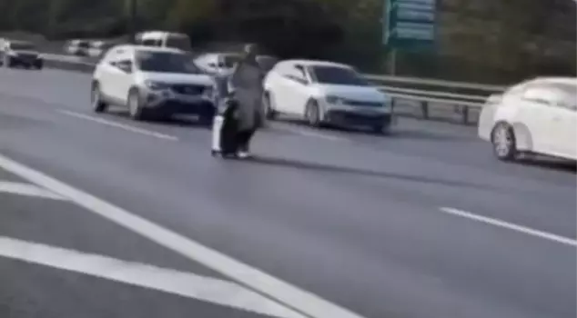 The woman walking on the TEM Highway defied death.