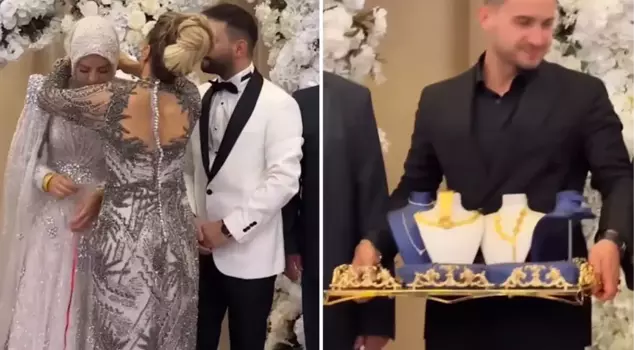 قدير إزيلدي أقام حفلة خطوبة أخرى! والدة الزوجة وضعت على ابنتها علبة من الذهب.