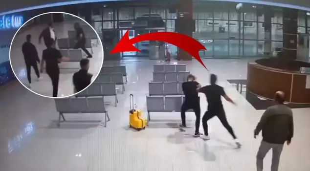 The citizens around couldn't separate them! A public beating from the mayor and his son.