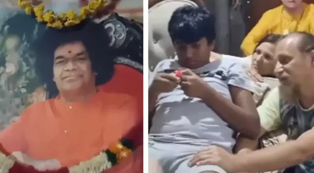 This community worships a 13-year-old child! They even gave him a foot massage.