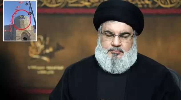 The Nasrallah poster stirred up one of our cities! The text they wrote is just as interesting.